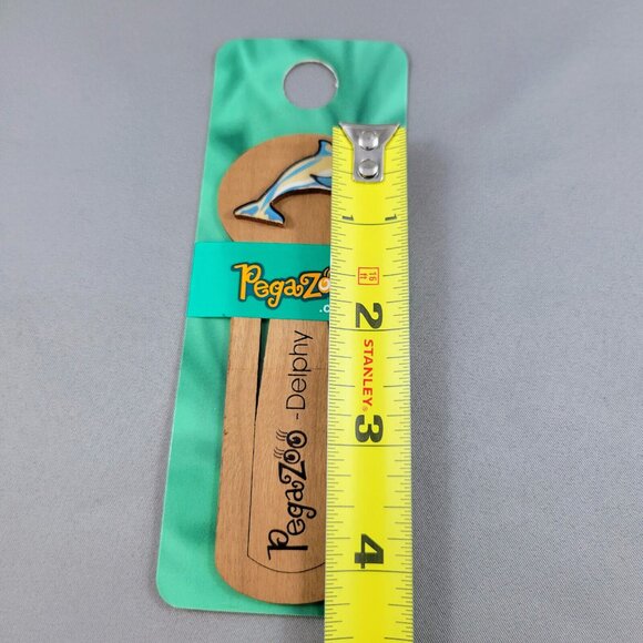 Dolphin Bookmark Pegazoo “Delphy” Made In Canada From Real Maple Wood - Picture 4 of 5